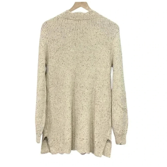 Soft Surroundings Elani Scalloped Edges Knit Sweater Tan Size Small - Picture 4 of 15